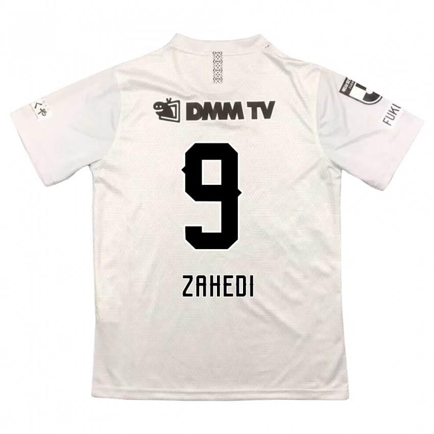 Niño Camiseta Shahab Zahedi #9 Gris Negro 2ª Equipación 2024/25 La Camisa Argentina