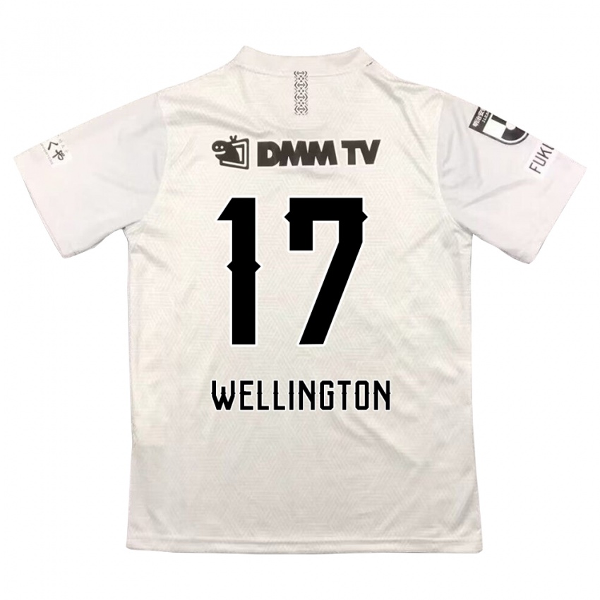 Niño Camiseta Wellington #17 Gris Negro 2ª Equipación 2024/25 La Camisa Argentina