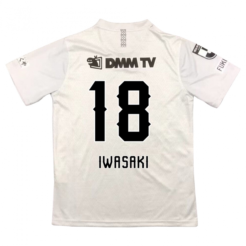 Niño Camiseta Yuto Iwasaki #18 Gris Negro 2ª Equipación 2024/25 La Camisa Argentina