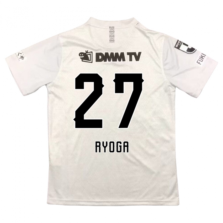 Niño Camiseta Ryoga Sato #27 Gris Negro 2ª Equipación 2024/25 La Camisa Argentina