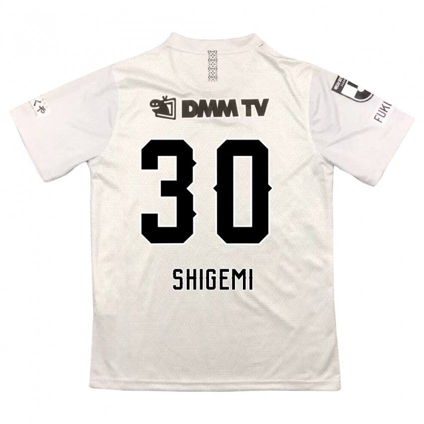 Niño Camiseta Masato Shigemi #30 Gris Negro 2ª Equipación 2024/25 La Camisa Argentina