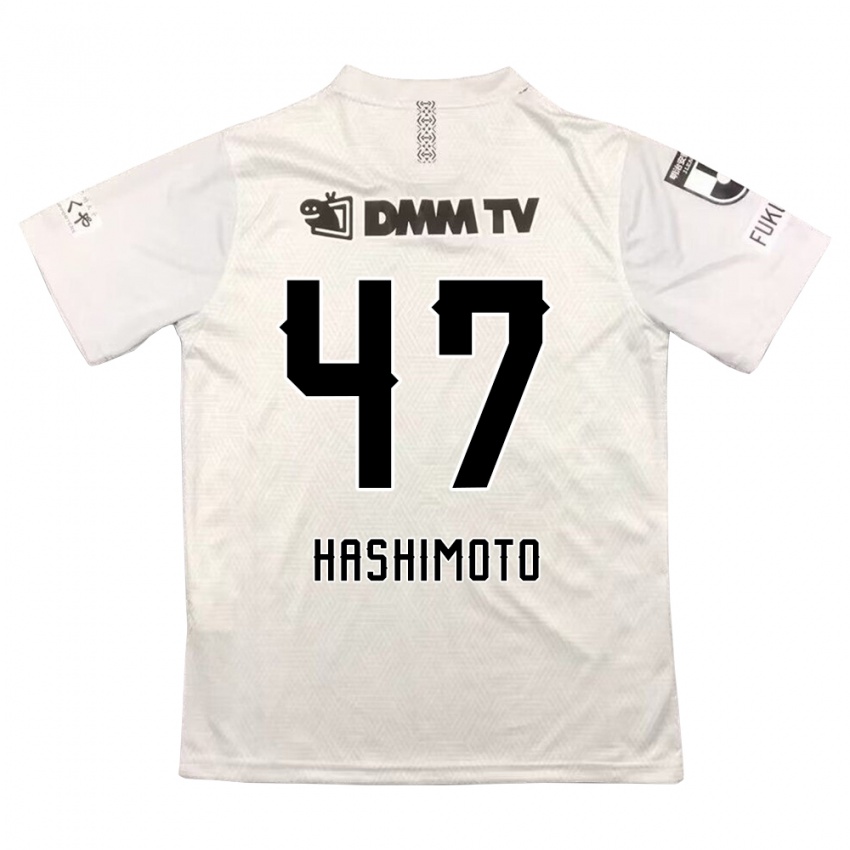 Niño Camiseta Yu Hashimoto #47 Gris Negro 2ª Equipación 2024/25 La Camisa Argentina