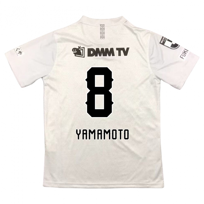 Niño Camiseta Shunsuke Yamamoto #8 Gris Negro 2ª Equipación 2024/25 La Camisa Argentina