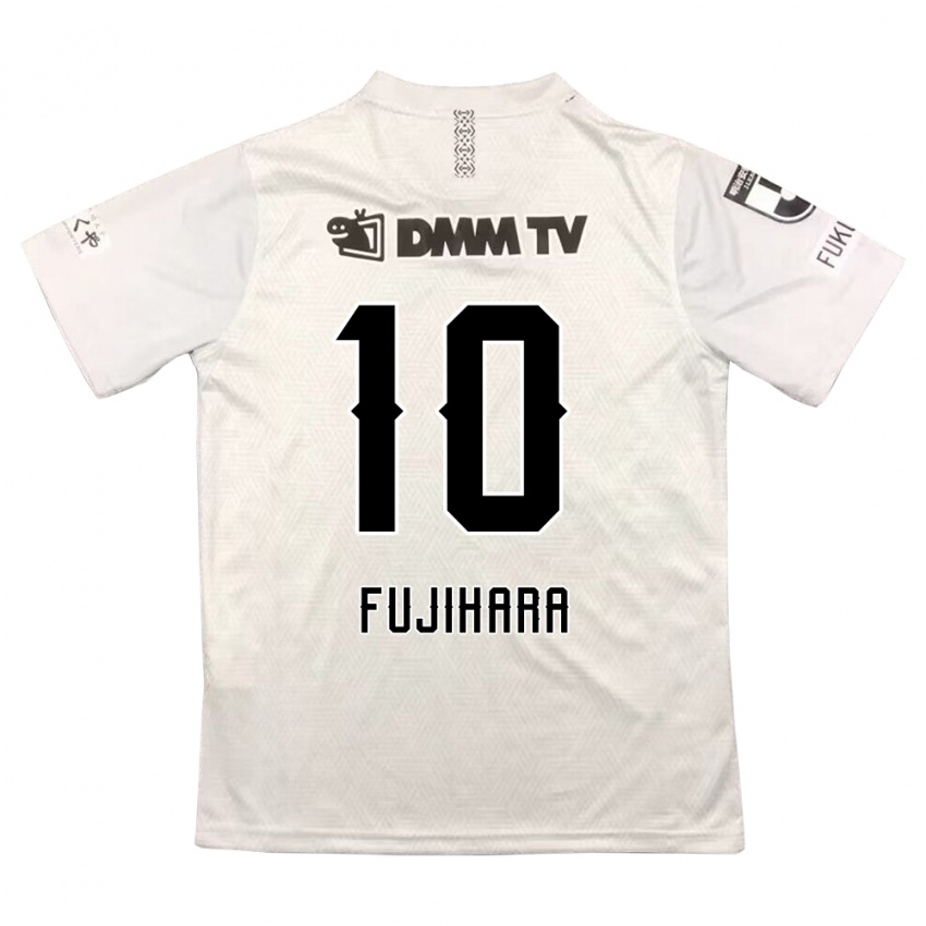 Niño Camiseta Naoatsu Fujihara #10 Gris Negro 2ª Equipación 2024/25 La Camisa Argentina