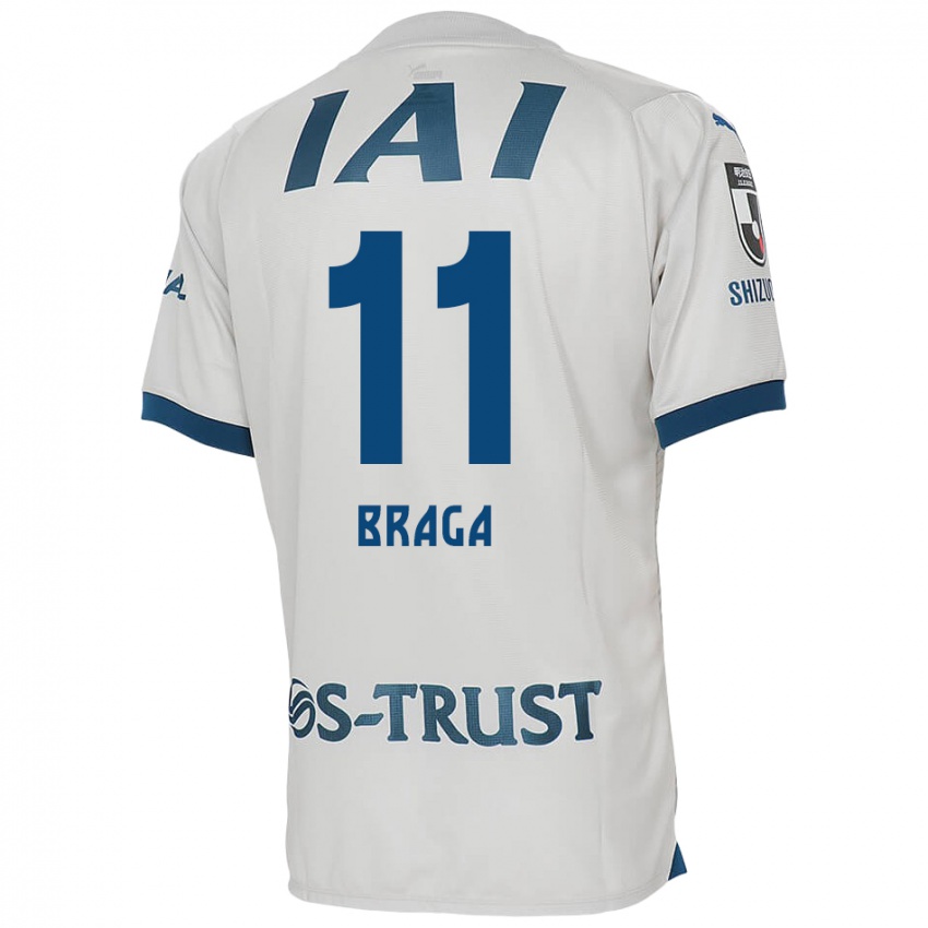 Niño Camiseta Lucas Braga #11 Blanco Azul 2ª Equipación 2024/25 La Camisa Argentina