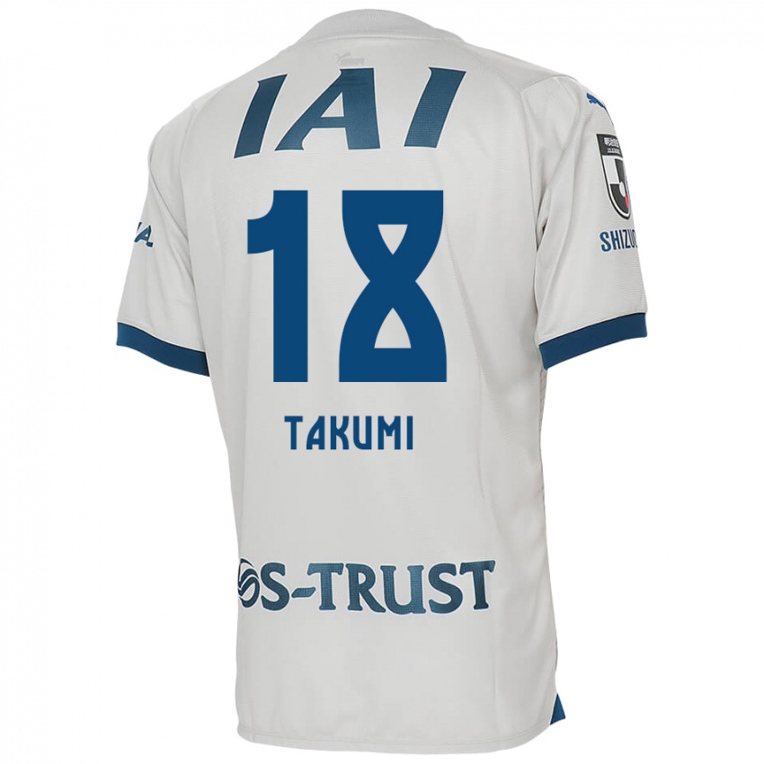 Niño Camiseta Takumi Kato #18 Blanco Azul 2ª Equipación 2024/25 La Camisa Argentina