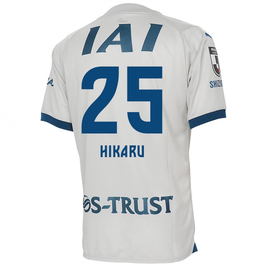 Niño Camiseta Hikaru Naruoka #25 Blanco Azul 2ª Equipación 2024/25 La Camisa Argentina