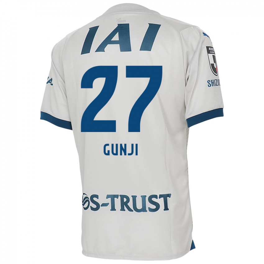 Niño Camiseta Riku Gunji #27 Blanco Azul 2ª Equipación 2024/25 La Camisa Argentina