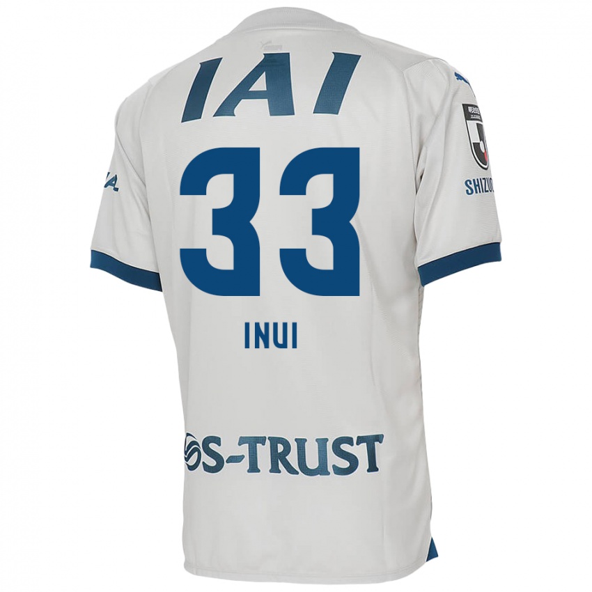 Niño Camiseta Takashi Inui #33 Blanco Azul 2ª Equipación 2024/25 La Camisa Argentina