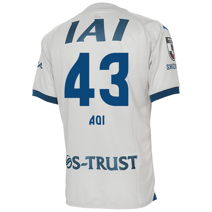 Niño Camiseta Aoi Ando #43 Blanco Azul 2ª Equipación 2024/25 La Camisa Argentina