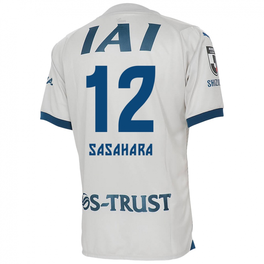 Niño Camiseta Kenshin Sasahara #12 Blanco Azul 2ª Equipación 2024/25 La Camisa Argentina