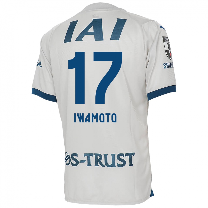 Niño Camiseta Shogo Iwamoto #17 Blanco Azul 2ª Equipación 2024/25 La Camisa Argentina