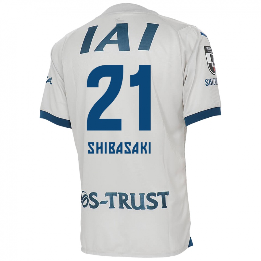 Niño Camiseta Kaito Shibasaki #21 Blanco Azul 2ª Equipación 2024/25 La Camisa Argentina