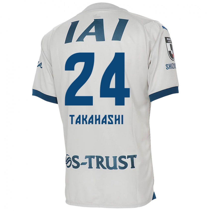 Niño Camiseta Yuzuki Takahashi #24 Blanco Azul 2ª Equipación 2024/25 La Camisa Argentina