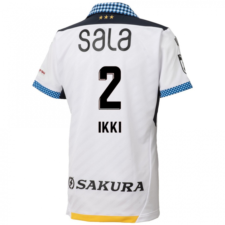 Niño Camiseta Ikki Kawasaki #2 Blanco Negro 2ª Equipación 2024/25 La Camisa Argentina