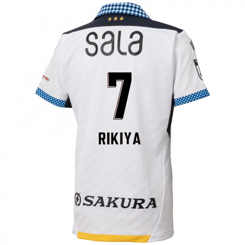 Niño Camiseta Rikiya Uehara #7 Blanco Negro 2ª Equipación 2024/25 La Camisa Argentina