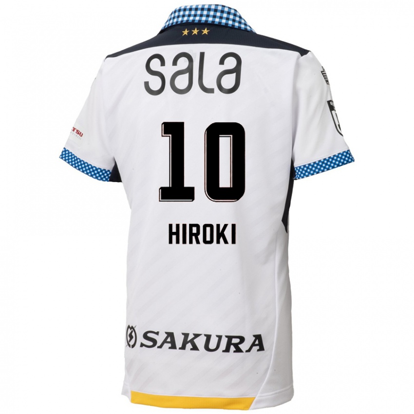 Niño Camiseta Hiroki Yamada #10 Blanco Negro 2ª Equipación 2024/25 La Camisa Argentina