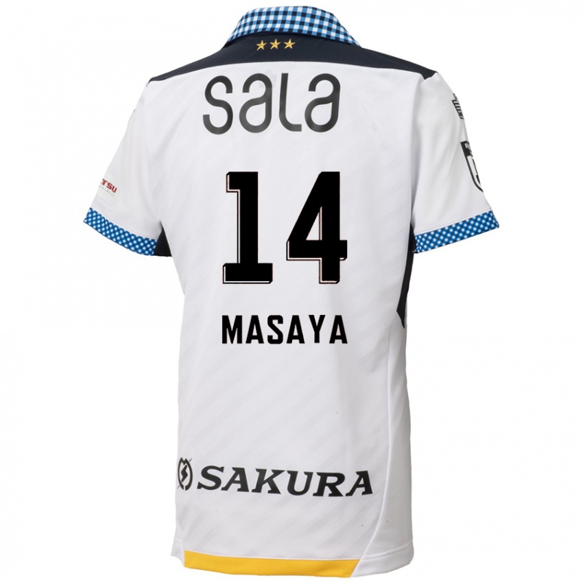 Niño Camiseta Masaya Matsumoto #14 Blanco Negro 2ª Equipación 2024/25 La Camisa Argentina