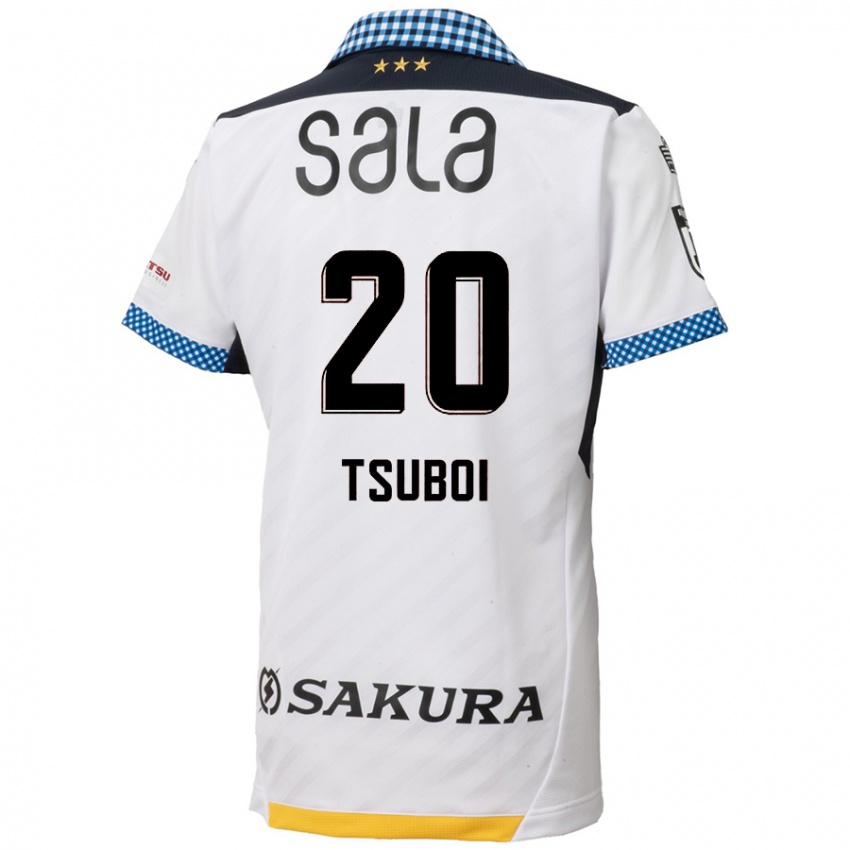 Niño Camiseta Yuya Tsuboi #20 Blanco Negro 2ª Equipación 2024/25 La Camisa Argentina