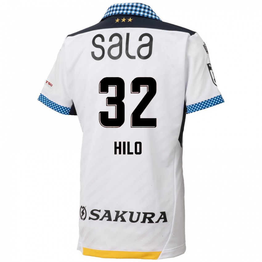 Niño Camiseta Hassan Hilo #32 Blanco Negro 2ª Equipación 2024/25 La Camisa Argentina