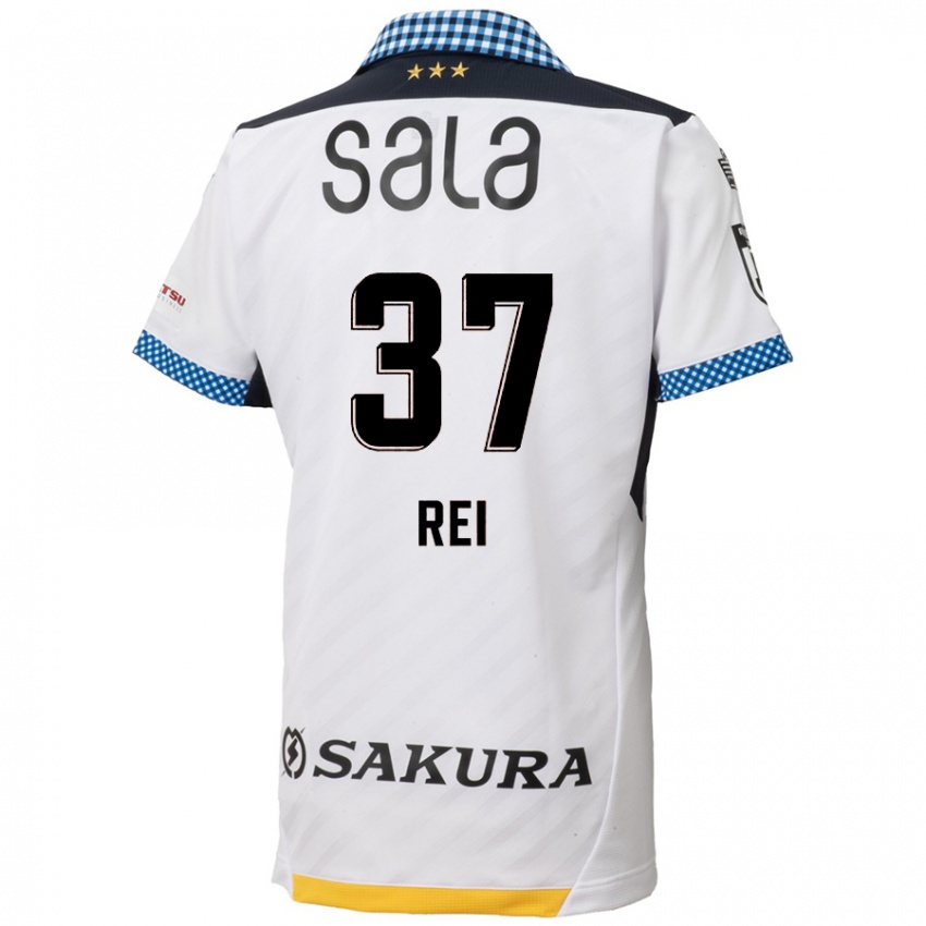 Niño Camiseta Rei Hirakawa #37 Blanco Negro 2ª Equipación 2024/25 La Camisa Argentina