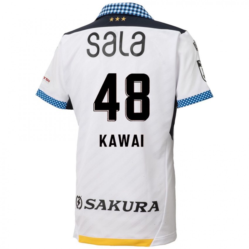 Niño Camiseta Tokumo Kawai #48 Blanco Negro 2ª Equipación 2024/25 La Camisa Argentina