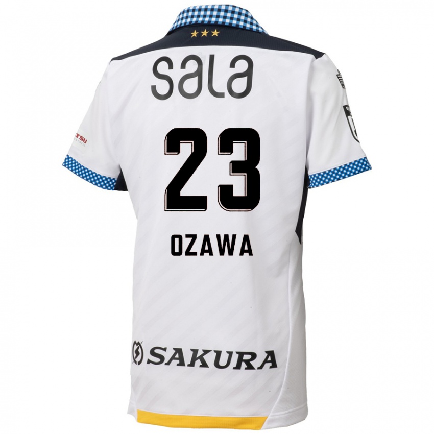 Niño Camiseta Yugo Ozawa #23 Blanco Negro 2ª Equipación 2024/25 La Camisa Argentina