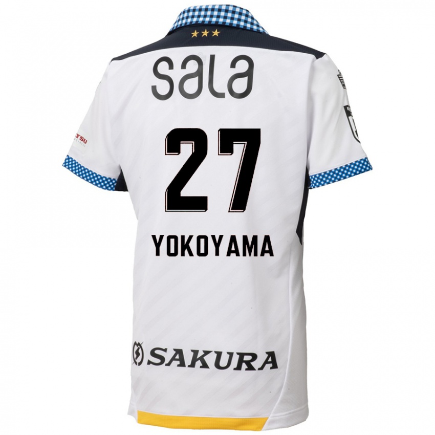 Niño Camiseta Kota Yokoyama #27 Blanco Negro 2ª Equipación 2024/25 La Camisa Argentina