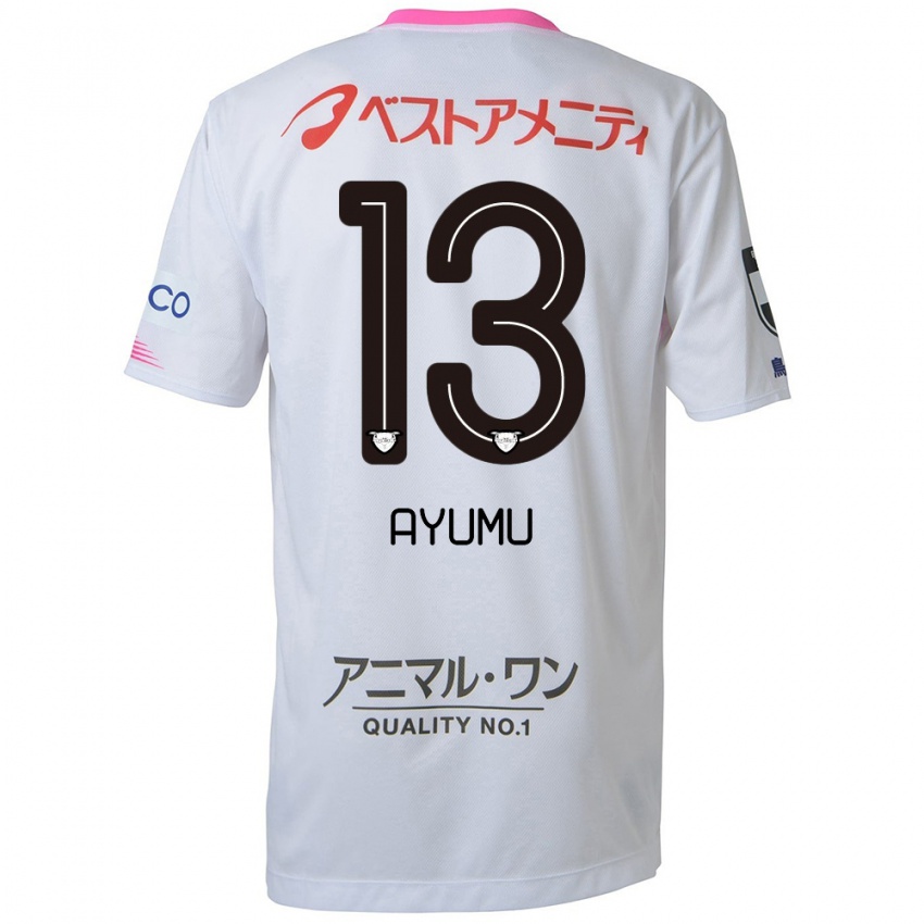 Niño Camiseta Ayumu Yokoyama #13 Blanco Azul Rosa 2ª Equipación 2024/25 La Camisa Argentina