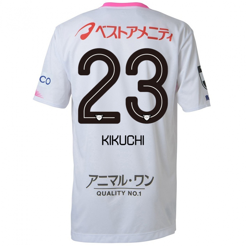 Niño Camiseta Taichi Kikuchi #23 Blanco Azul Rosa 2ª Equipación 2024/25 La Camisa Argentina