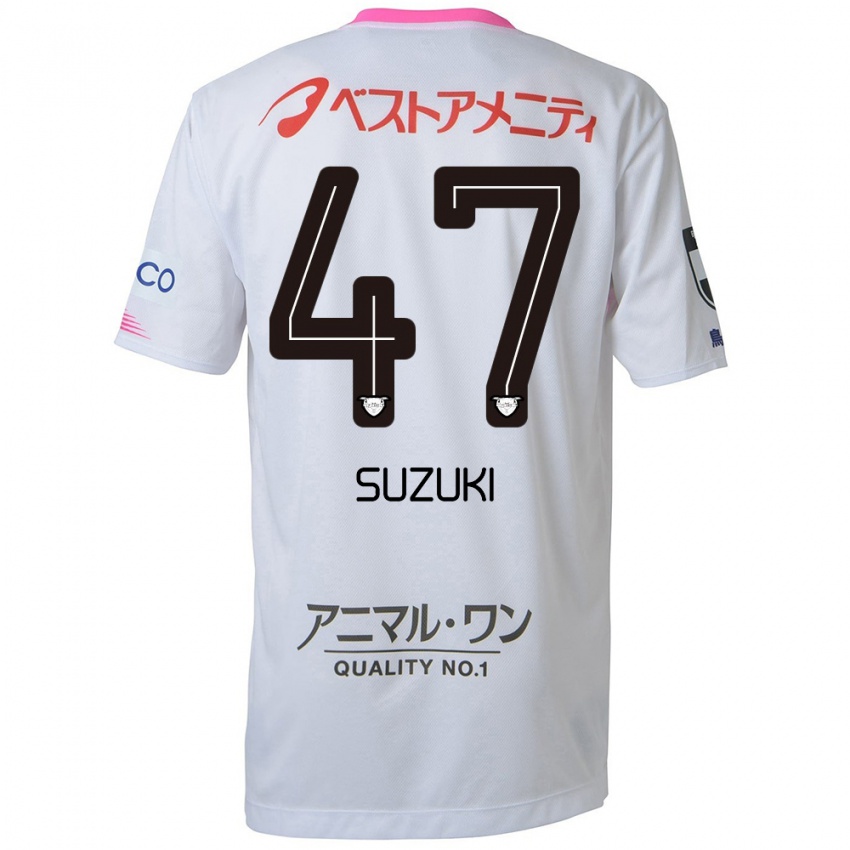 Niño Camiseta Daichi Suzuki #47 Blanco Azul Rosa 2ª Equipación 2024/25 La Camisa Argentina