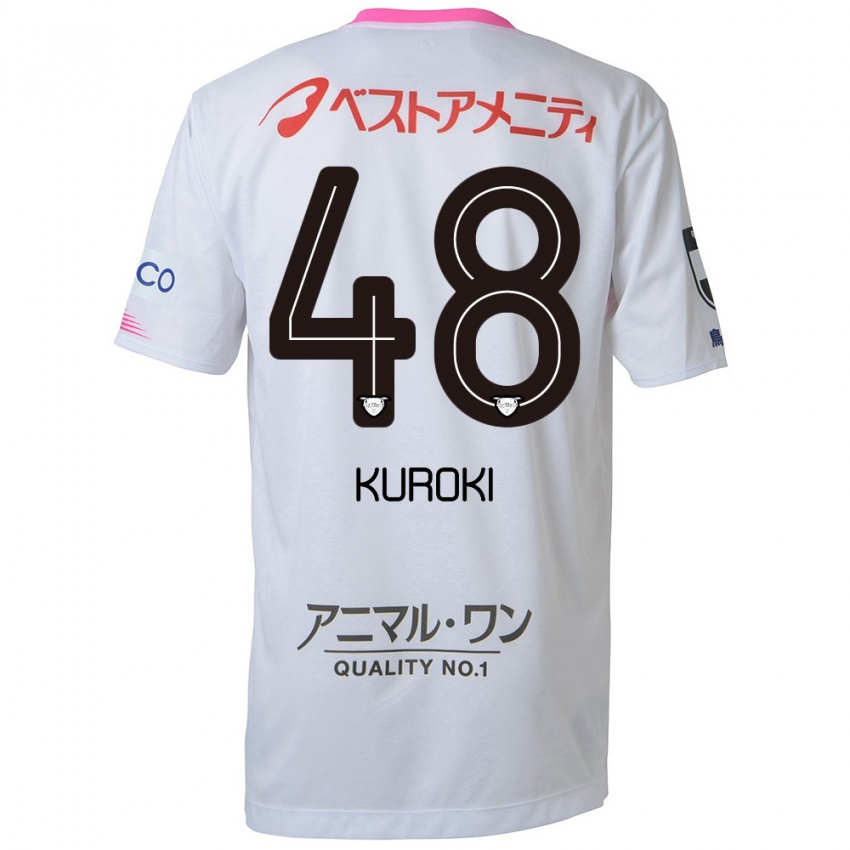 Niño Camiseta Yuya Kuroki #48 Blanco Azul Rosa 2ª Equipación 2024/25 La Camisa Argentina