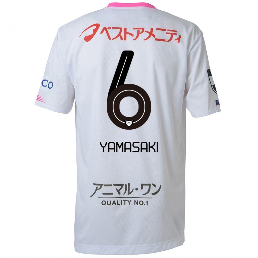 Niño Camiseta Haruki Yamasaki #6 Blanco Azul Rosa 2ª Equipación 2024/25 La Camisa Argentina