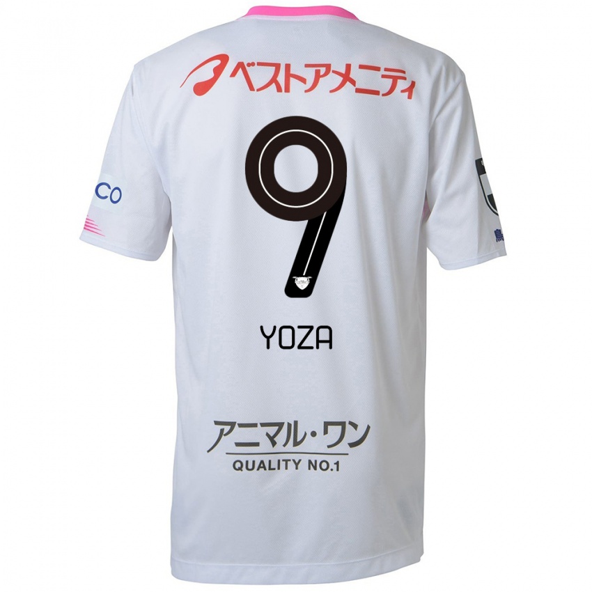 Niño Camiseta Tomomichi Yoza #9 Blanco Azul Rosa 2ª Equipación 2024/25 La Camisa Argentina