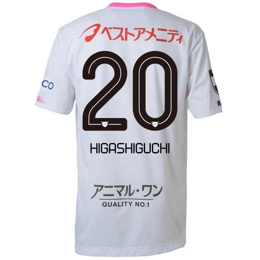 Niño Camiseta Aitaro Higashiguchi #20 Blanco Azul Rosa 2ª Equipación 2024/25 La Camisa Argentina