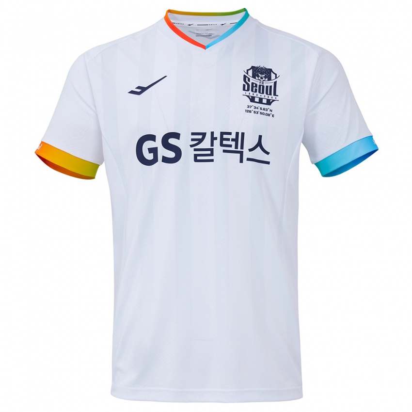 Niño Camiseta Ju-Hwan Seo #99 Blanco Azul 2ª Equipación 2024/25 La Camisa Argentina