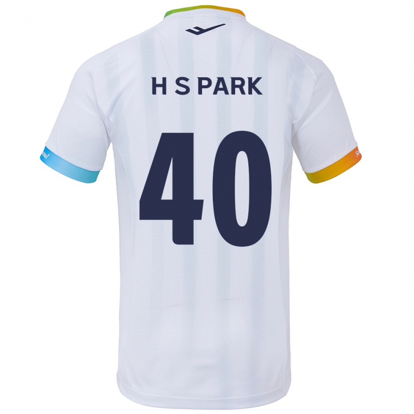 Niño Camiseta Seong-Hun Park #40 Blanco Azul 2ª Equipación 2024/25 La Camisa Argentina