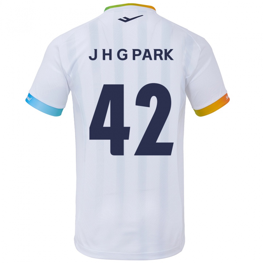 Niño Camiseta Jang Han-Gyeol Park #42 Blanco Azul 2ª Equipación 2024/25 La Camisa Argentina