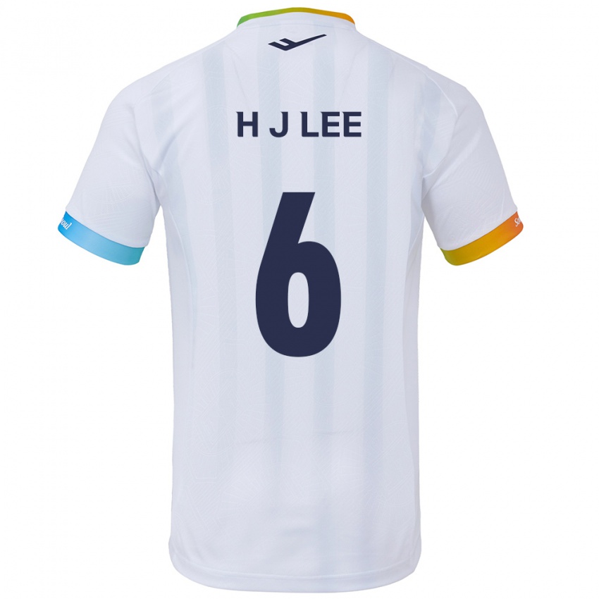 Niño Camiseta Ju-Hwan Lee #6 Blanco Azul 2ª Equipación 2024/25 La Camisa Argentina