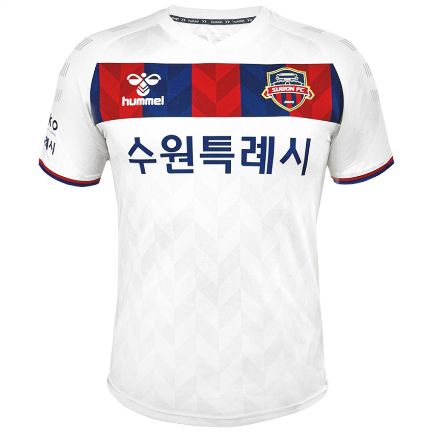 Niño Camiseta Hyeon-Yong Lee #30 Blanco Azul 2ª Equipación 2024/25 La Camisa Argentina