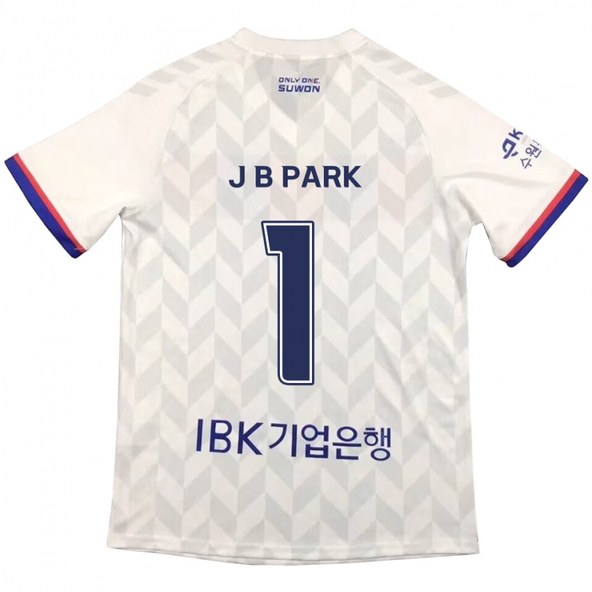 Niño Camiseta Bae-Jong Park #1 Blanco Azul 2ª Equipación 2024/25 La Camisa Argentina