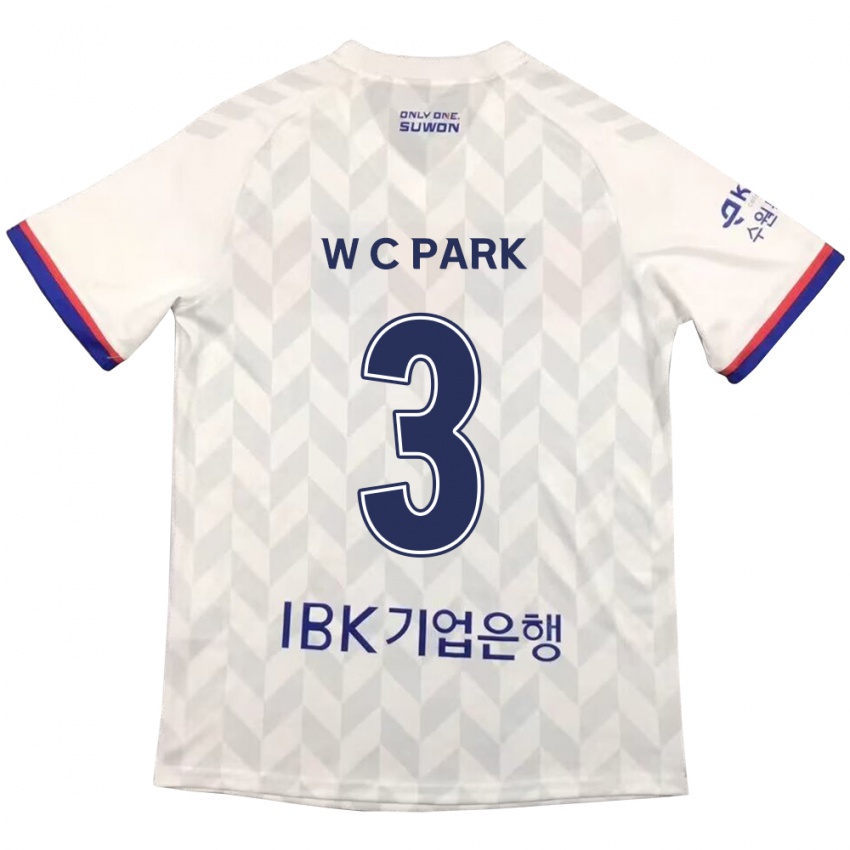 Niño Camiseta Cheol-Woo Park #3 Blanco Azul 2ª Equipación 2024/25 La Camisa Argentina