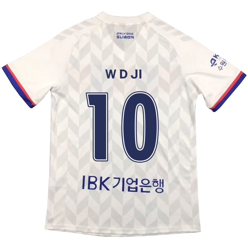 Niño Camiseta Dong-Won Ji #10 Blanco Azul 2ª Equipación 2024/25 La Camisa Argentina