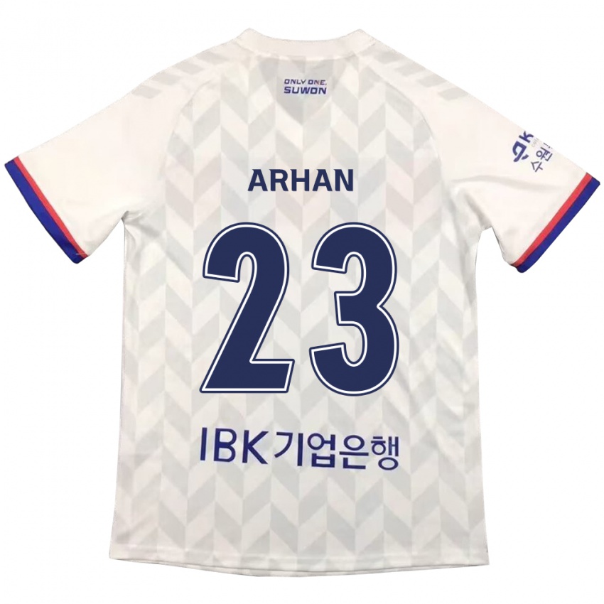 Niño Camiseta Pratama Arhan #23 Blanco Azul 2ª Equipación 2024/25 La Camisa Argentina