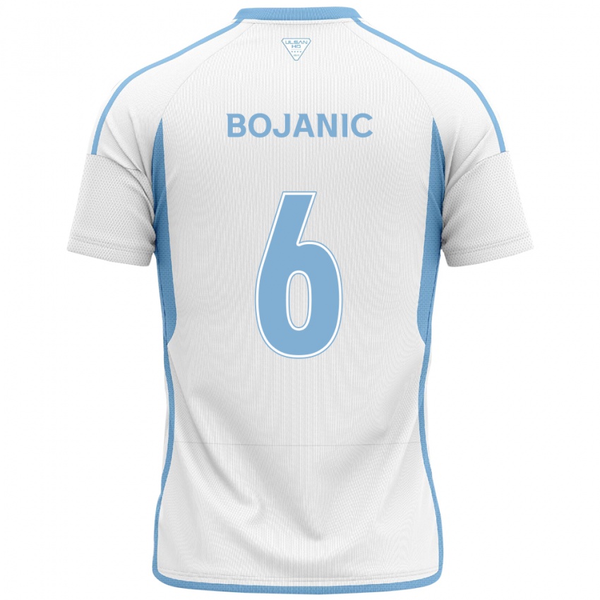 Niño Camiseta Darijan Bojanic #6 Blanco Azul 2ª Equipación 2024/25 La Camisa Argentina