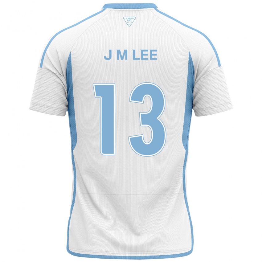 Niño Camiseta Myung-Jae Lee #13 Blanco Azul 2ª Equipación 2024/25 La Camisa Argentina