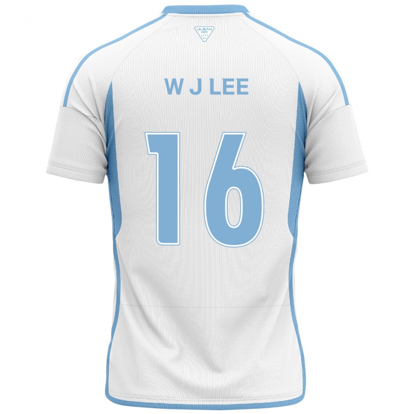 Niño Camiseta Jae-Wook Lee #16 Blanco Azul 2ª Equipación 2024/25 La Camisa Argentina