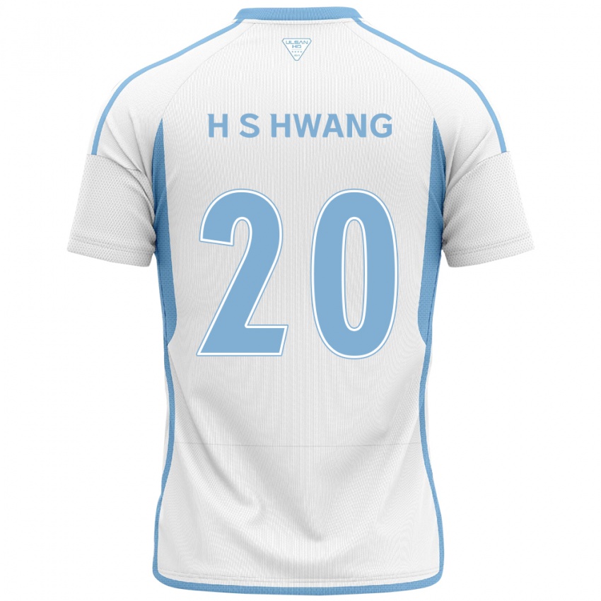 Niño Camiseta Seok-Ho Hwang #20 Blanco Azul 2ª Equipación 2024/25 La Camisa Argentina