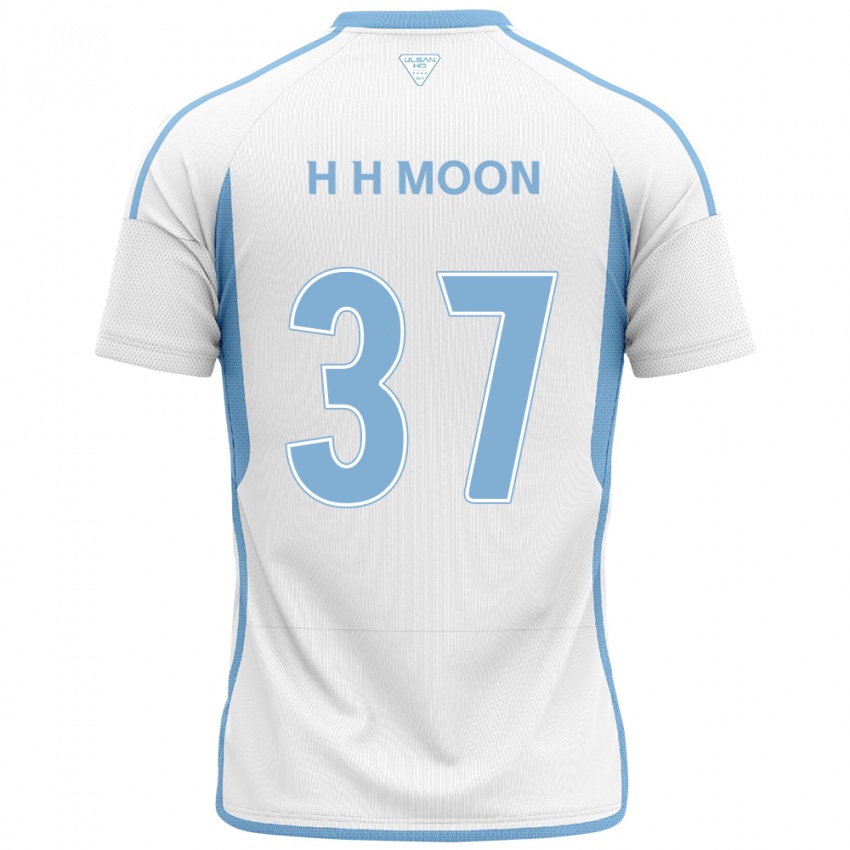 Niño Camiseta Hyeon-Ho Moon #37 Blanco Azul 2ª Equipación 2024/25 La Camisa Argentina