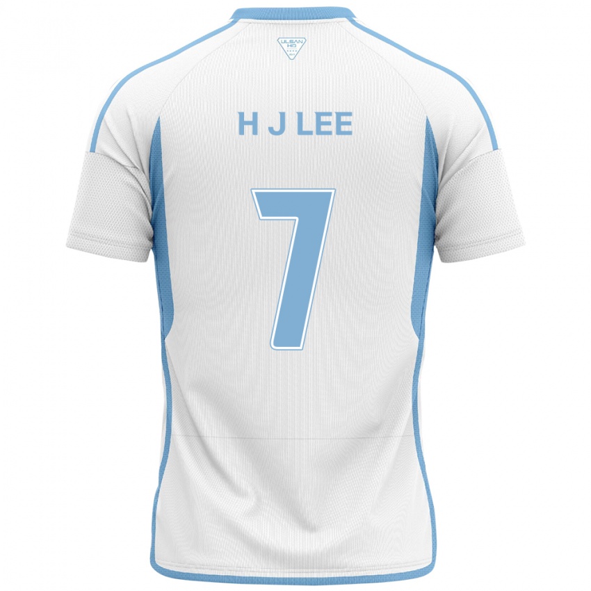 Niño Camiseta Jae-Hun Lee #7 Blanco Azul 2ª Equipación 2024/25 La Camisa Argentina